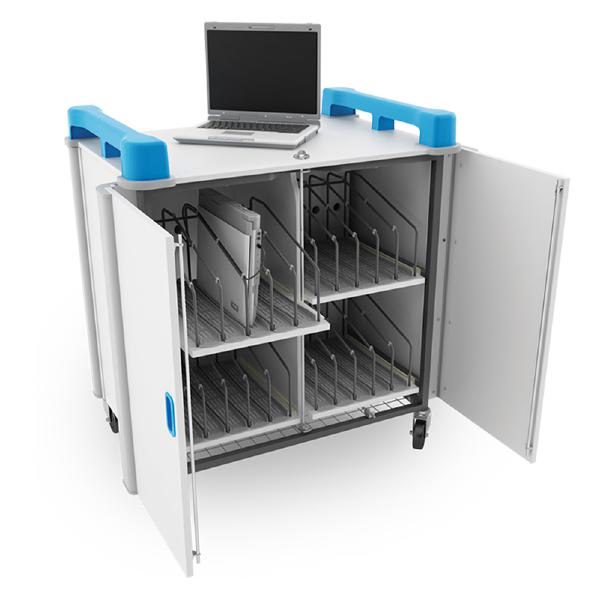 LapCabby Vertical | Mobile AC Charging Trolley 20 Device | Office Furniture Designs