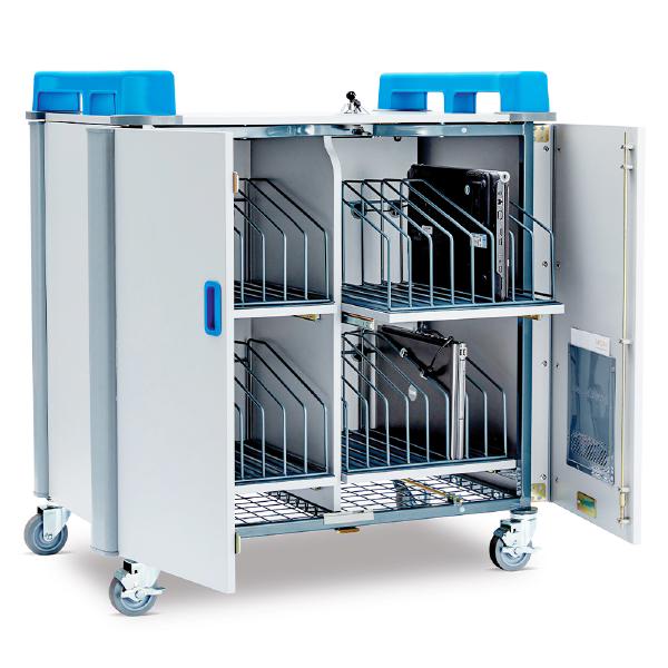 LapCabby Vertical | Mobile AC Charging Trolley 32 Device | Office Furniture Designs
