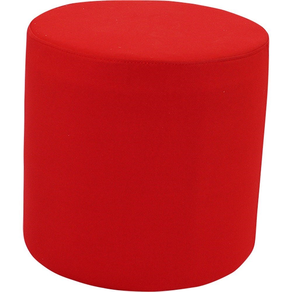 Lava Lounge Breakout Ottoman Modular Single Round Shape Red Red | Office Furniture Designs