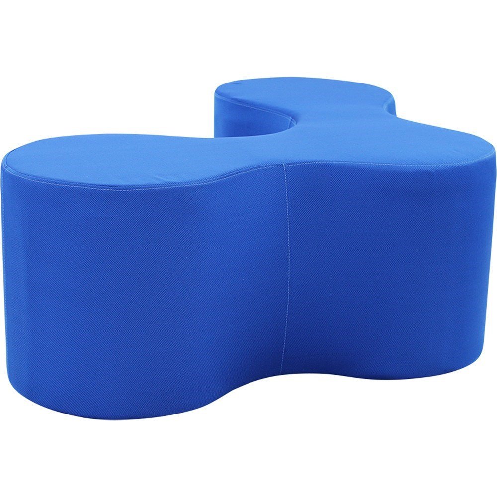 Lava Lounge Breakout Ottoman Modular Triple V Shape Blue Blue | Office Furniture Designs