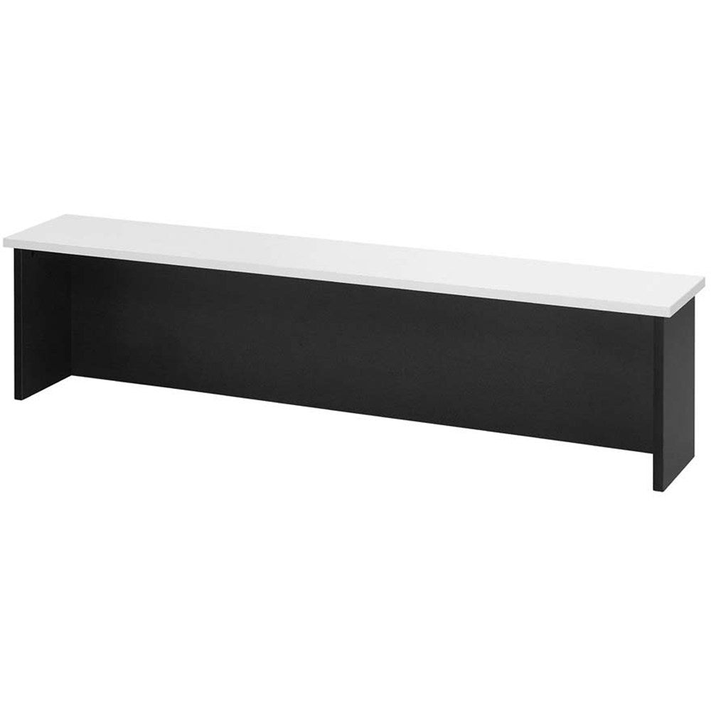 Logan Reception Desk Hob 1500W x 300D x 450mmH White And Ironstone 1500W x 300D x 450H White & Ironstone | Office Furniture Designs