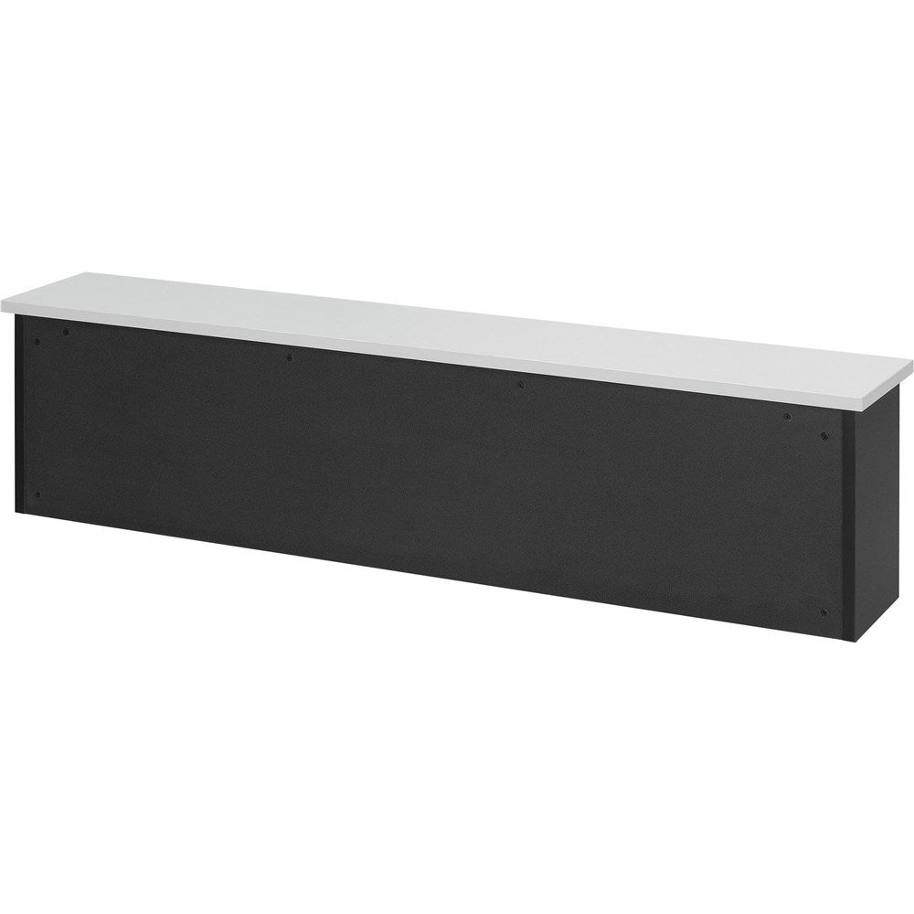 Logan Reception Desk Hob 1800W x 300D x 450mmH 1800W x 300D x 450H White & Ironstone | Office Furniture Designs