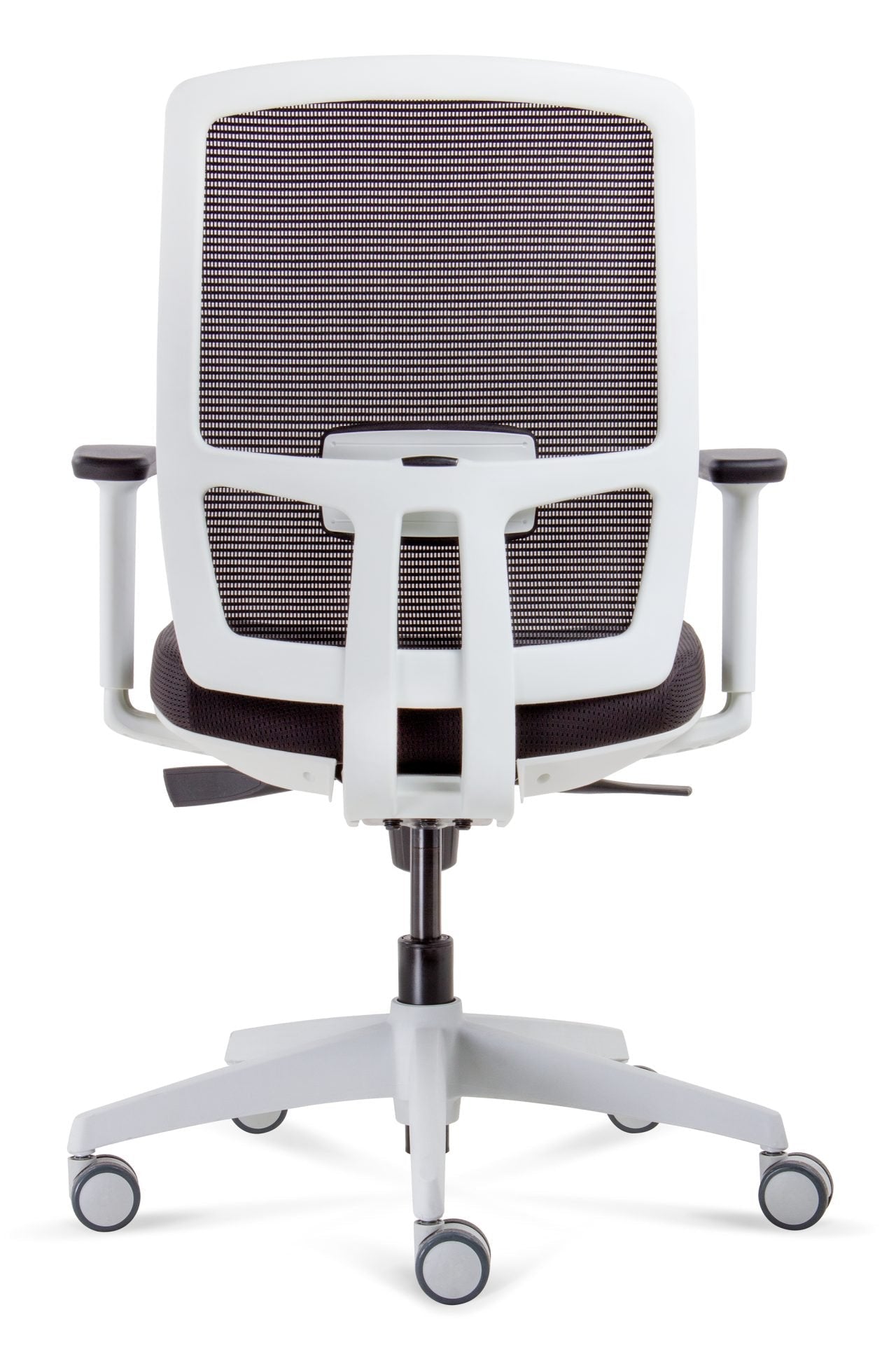 Luminous Executive Chair High Mesh Back With Arms Black Fabric Chair Black & White | Office Furniture Designs