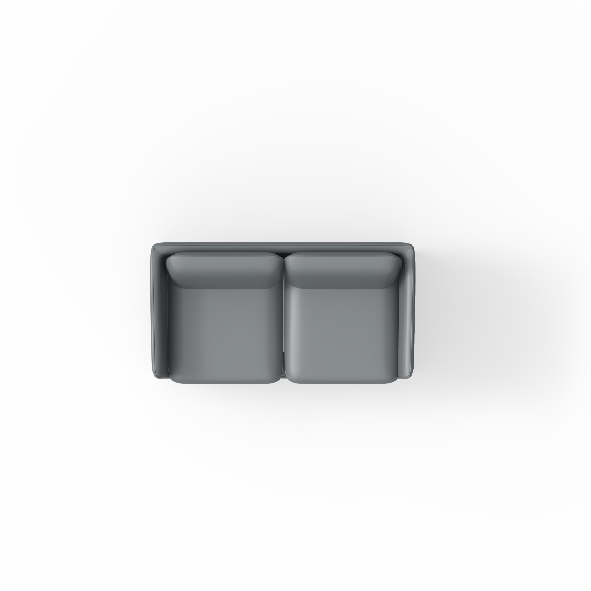 Madison Sofa PU Upholstery 2 Seater Charcoal | Office Furniture Designs