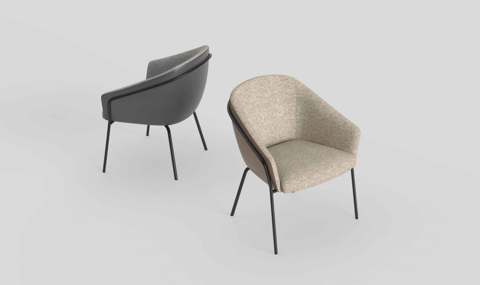 Mesa Chair Metal Charcoal | Office Furniture Designs