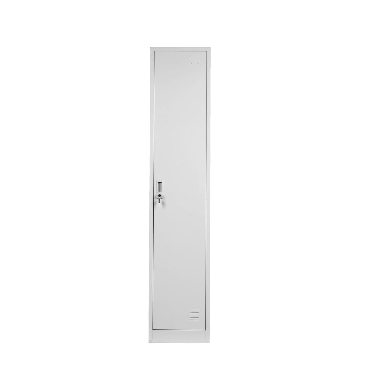 Metal Locker W 380 X D 450 X H 1850mm Single-door Silver Grey | Office Furniture Designs