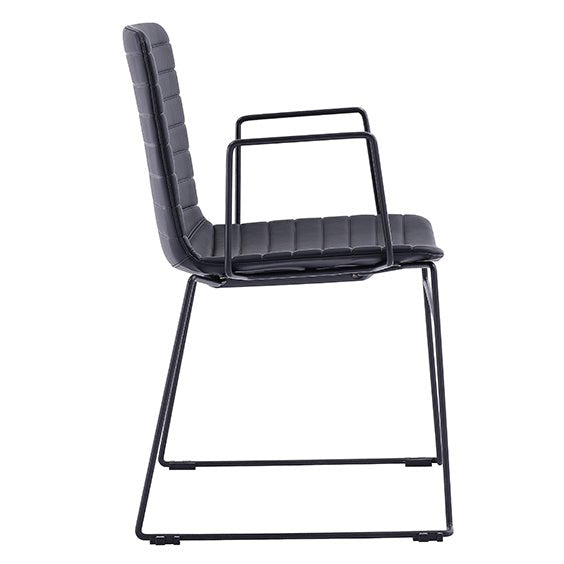 Mia Breakout Chair Black No Arms | Office Furniture Designs