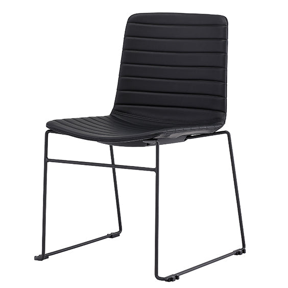 Mia Breakout Chair Black No Arms | Office Furniture Designs