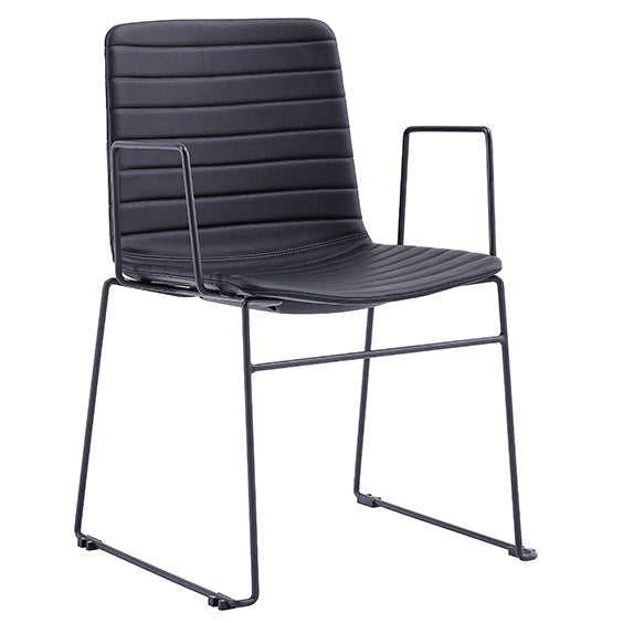 Mia Breakout Chair Black No Arms | Office Furniture Designs