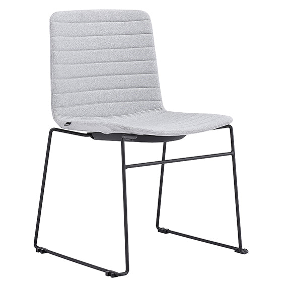 Mia Breakout Chair Grey With Arms | Office Furniture Designs