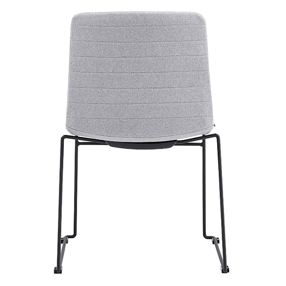 Mia Breakout Chair Grey With Arms | Office Furniture Designs