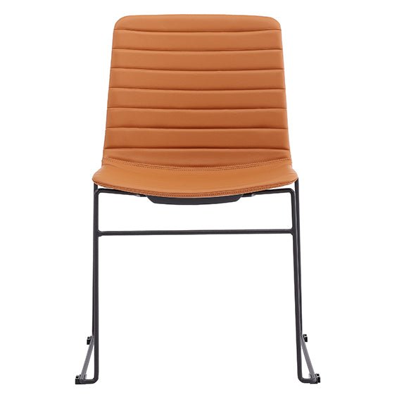 Mia Breakout Chair Terracotta With Arms | Office Furniture Designs