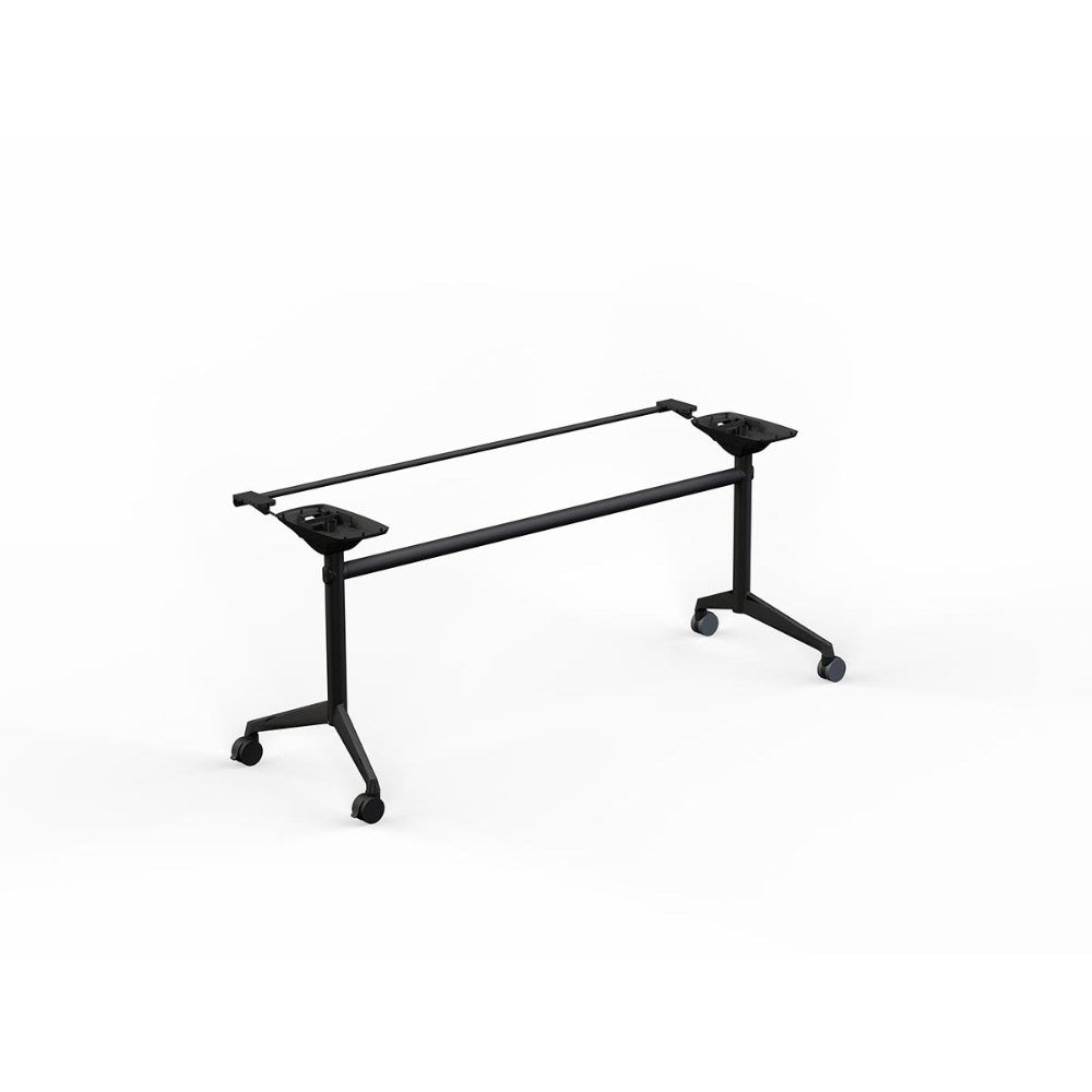 Modulus Flip Table Frame Suit Tops 900 - 1300W x 600 - 900mmD Black All Black - Office Furniture Designs