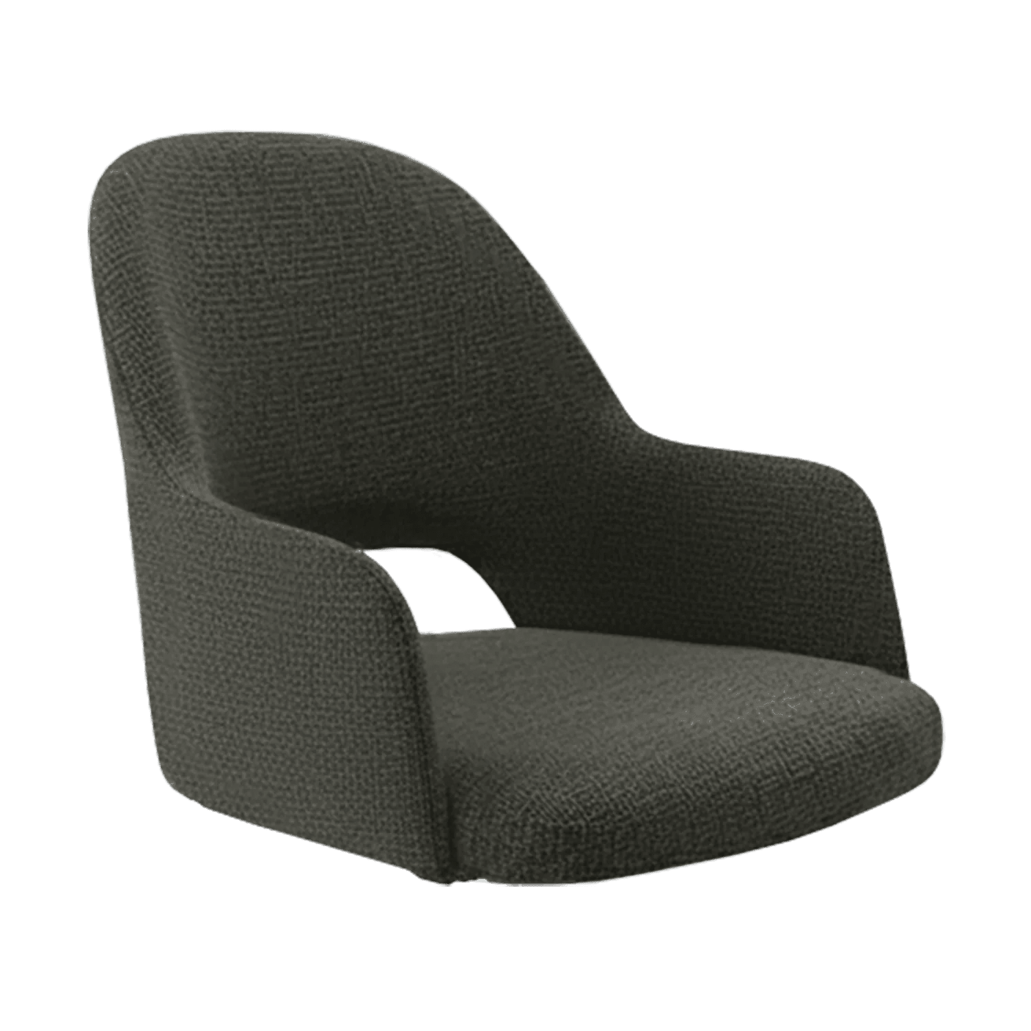 New Orleans Bourbon Armchair Shell Anthracite Fabric | Office Furniture Designs