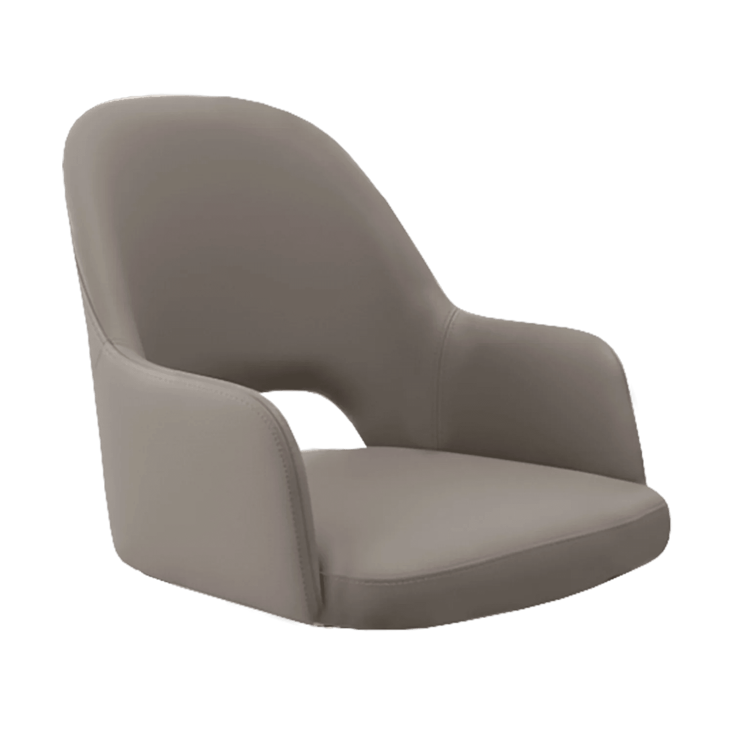 New Orleans Bourbon Armchair Shell Nougat Vinyl | Office Furniture Designs