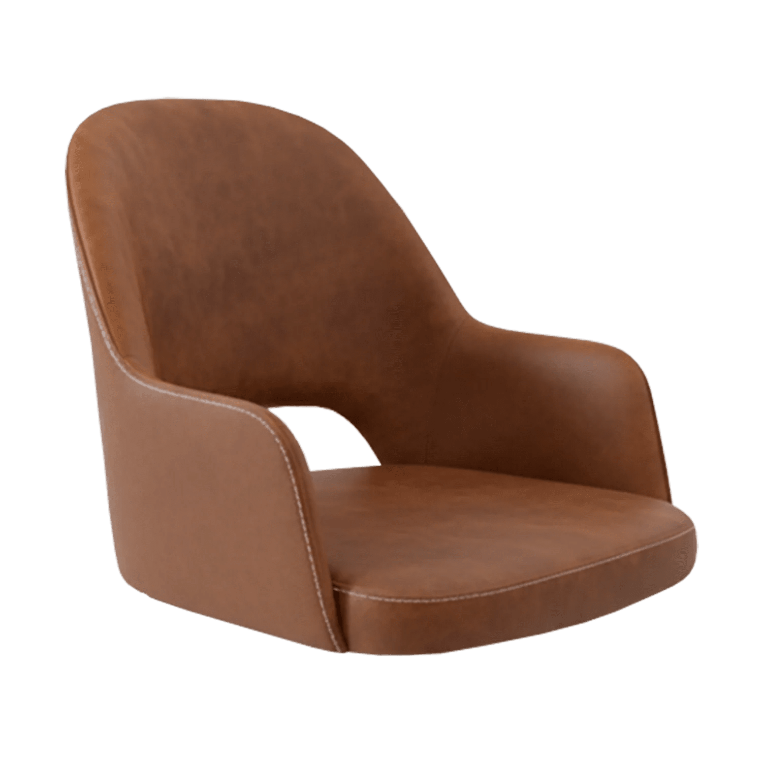New Orleans Bourbon Armchair Shell Tan Fabric | Office Furniture Designs