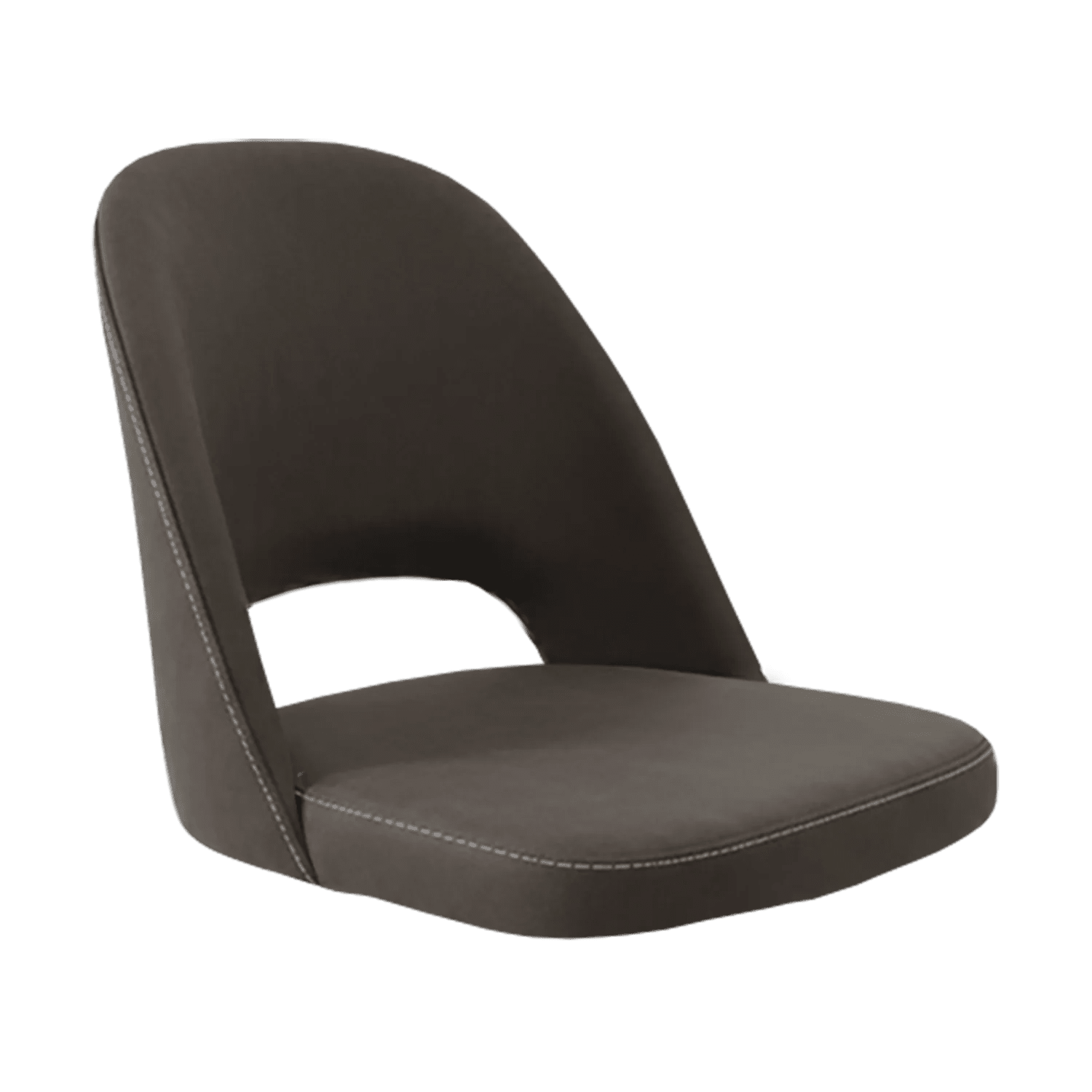 New Orleans Crescent Chair Shell Charcoal Fabric | Office Furniture Designs