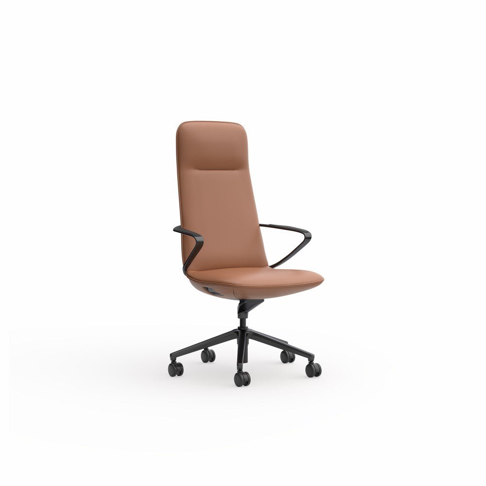Nico Executive Chair Highback Tan | Office Furniture Designs