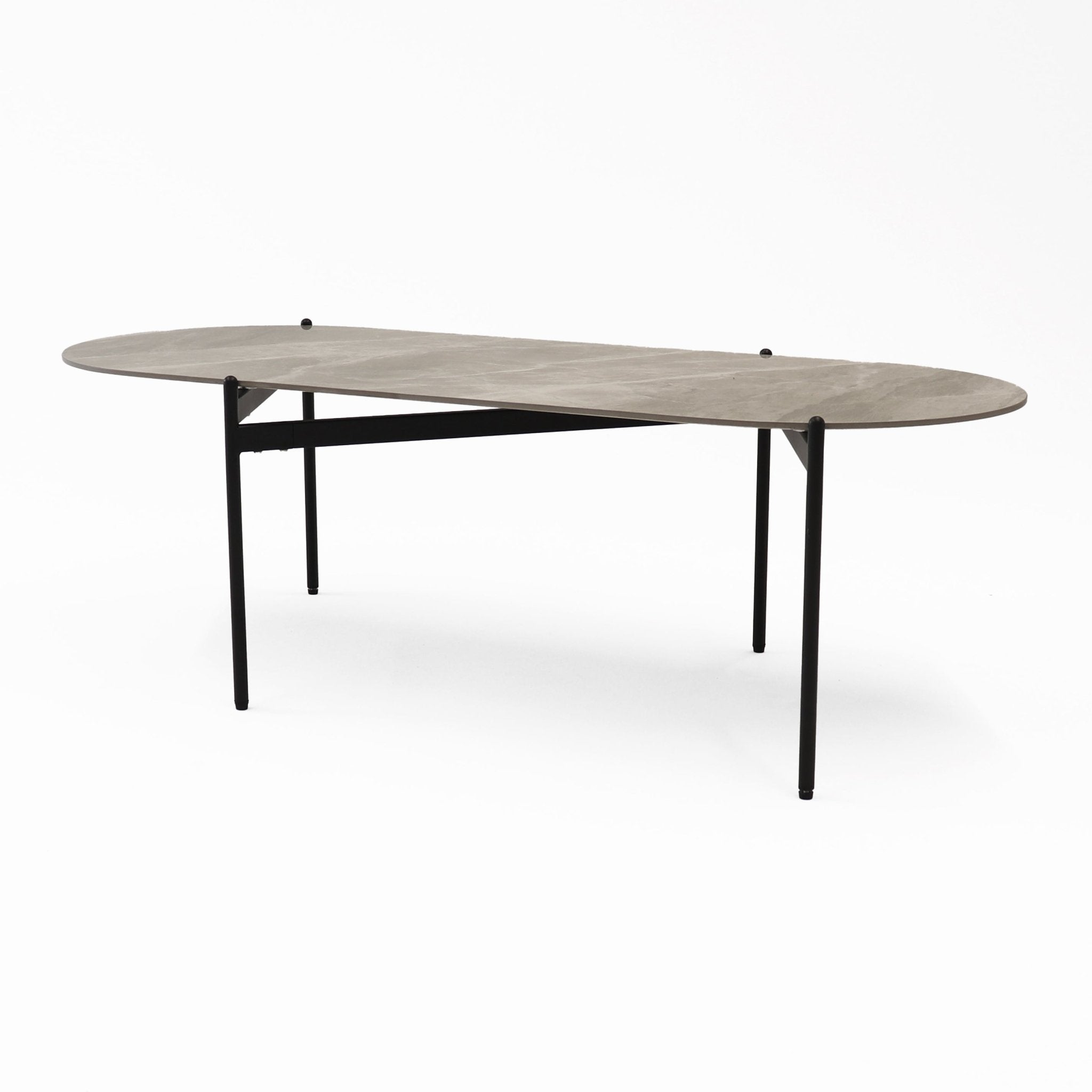 Nido Stone Oval Coffee Table | Office Furniture Designs