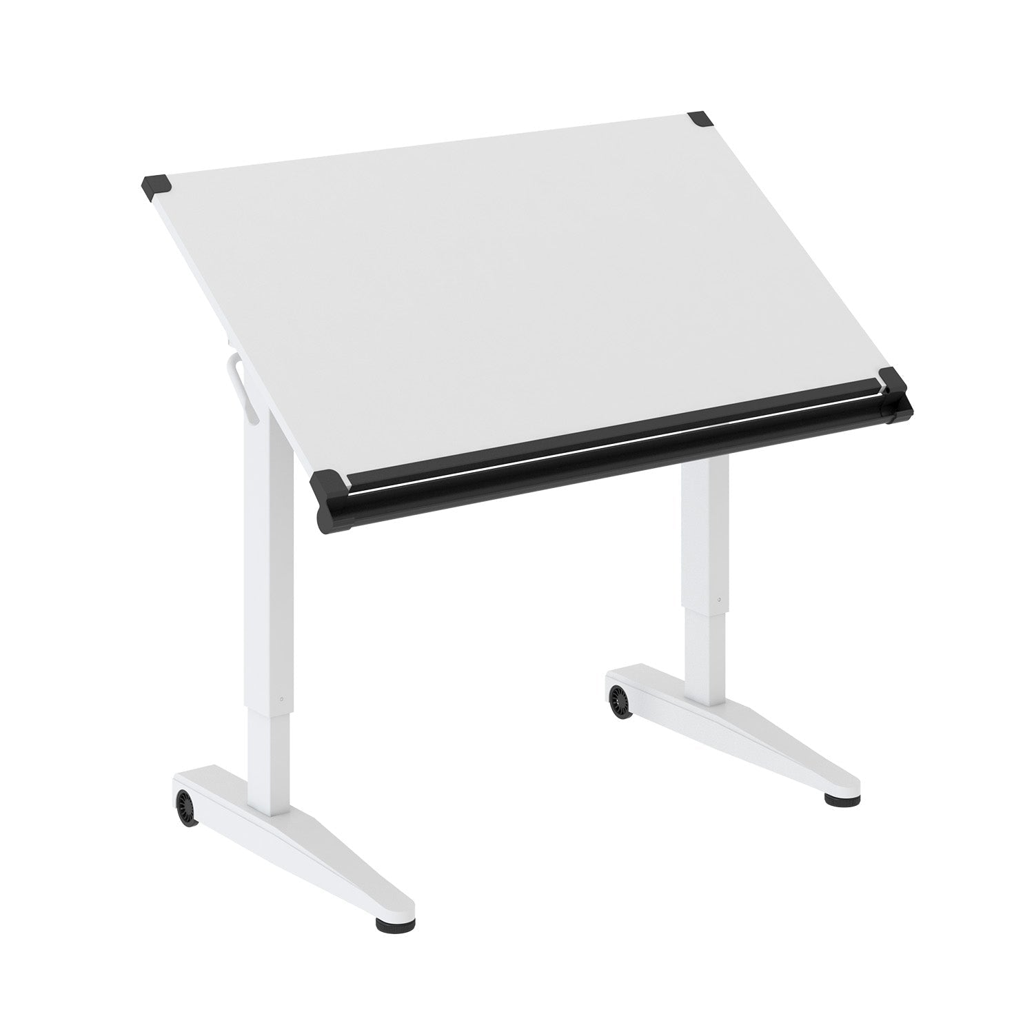 Pneumatic Height Adjustable Flip Drawing Table | Office Furniture Designs
