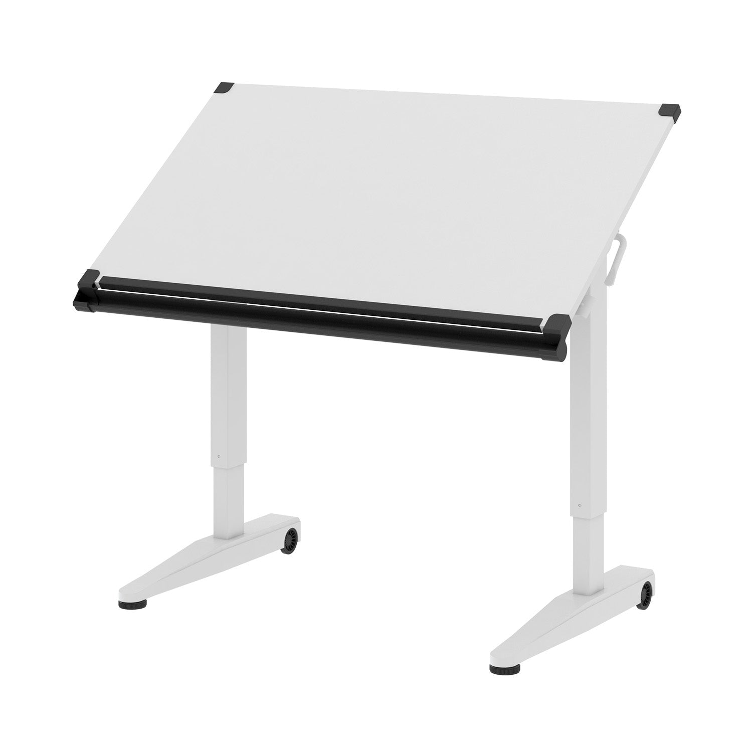 Pneumatic Height Adjustable Flip Drawing Table | Office Furniture Designs