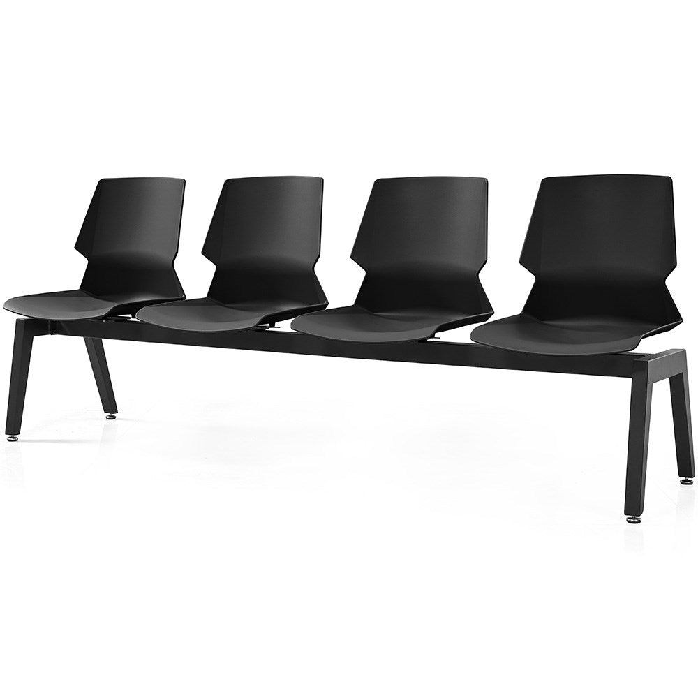 Prism Beam Seat 4 User Black | Office Furniture Designs