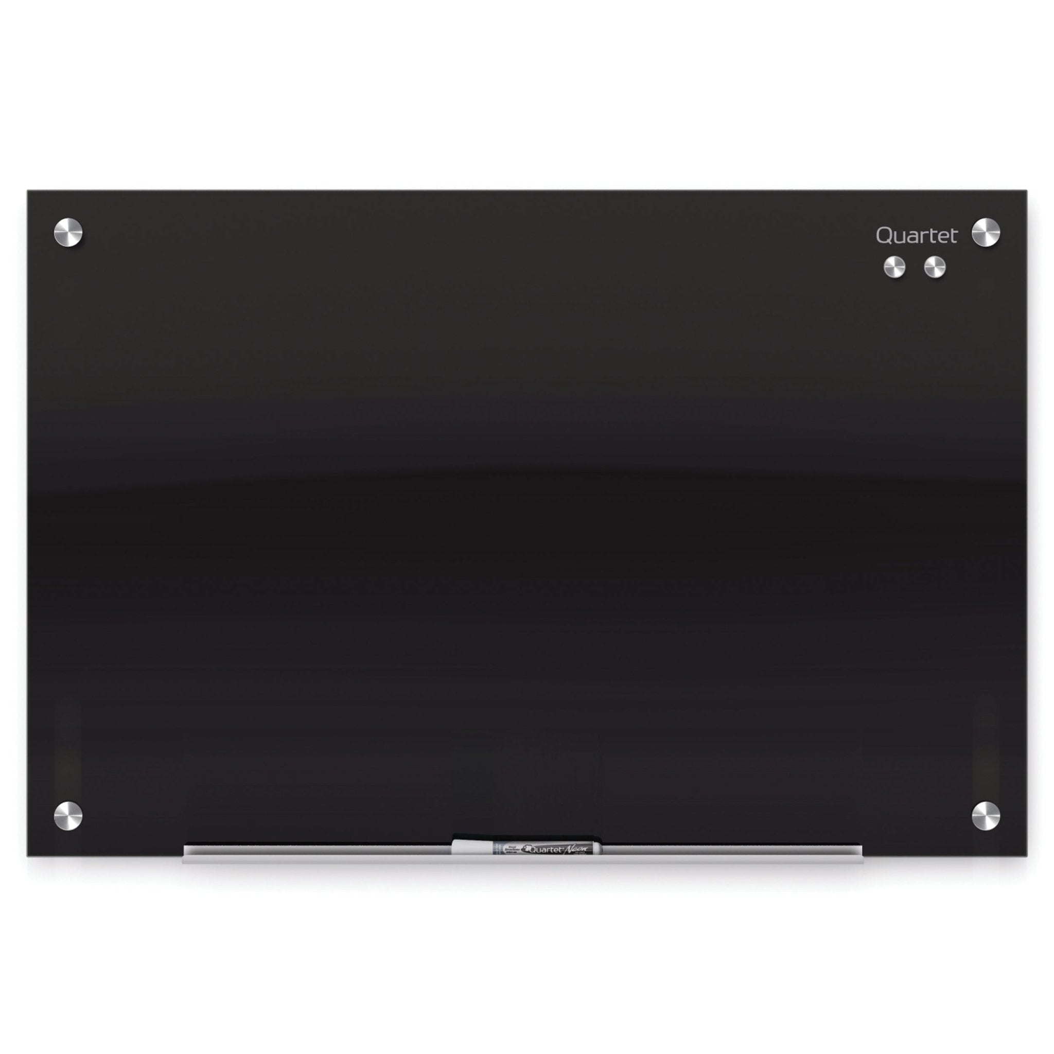 Quartet Glass Board Infinity Black 450x600mm - Office Furniture Designs