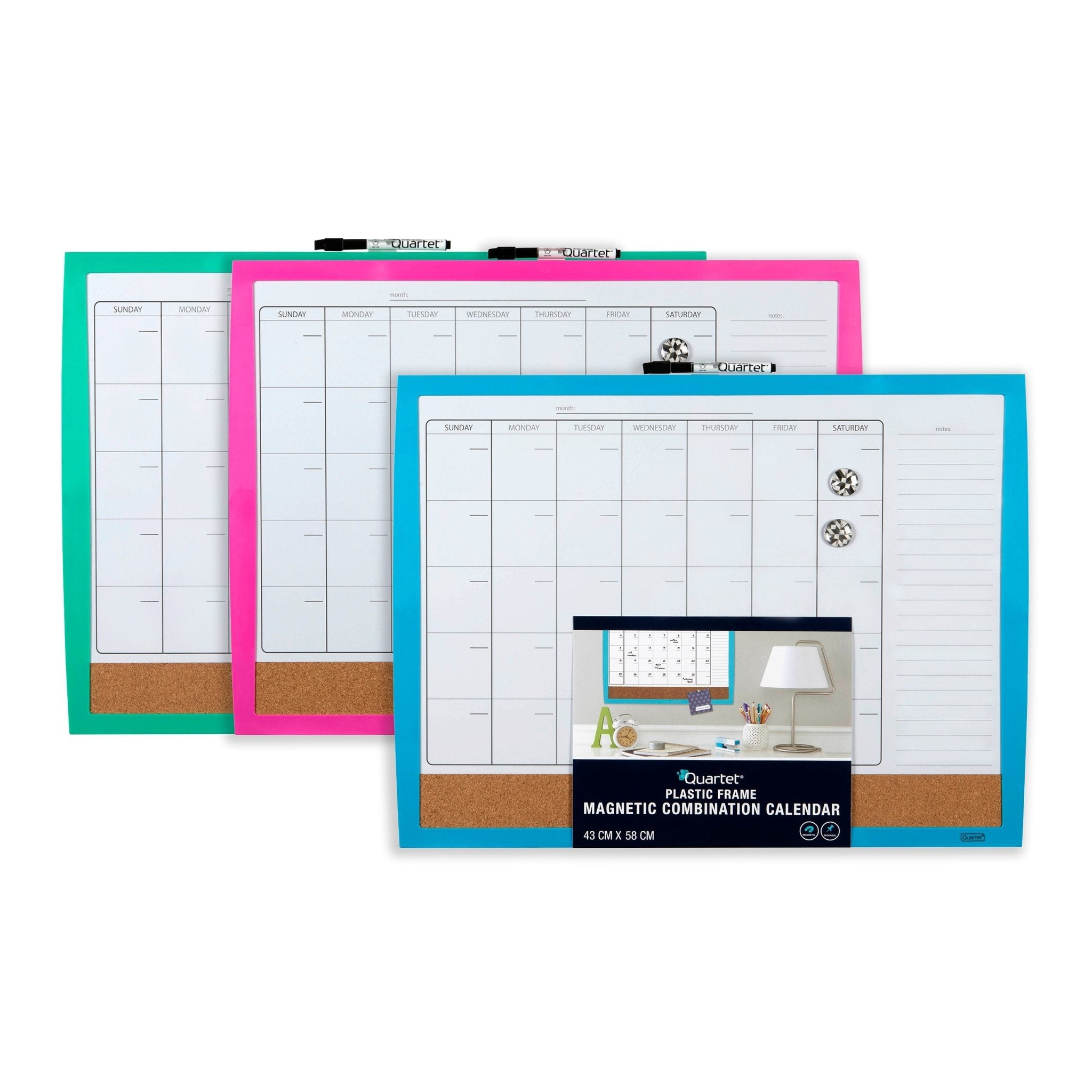 Quartet Planner Board 450x600mm Pk6 - Office Furniture Designs