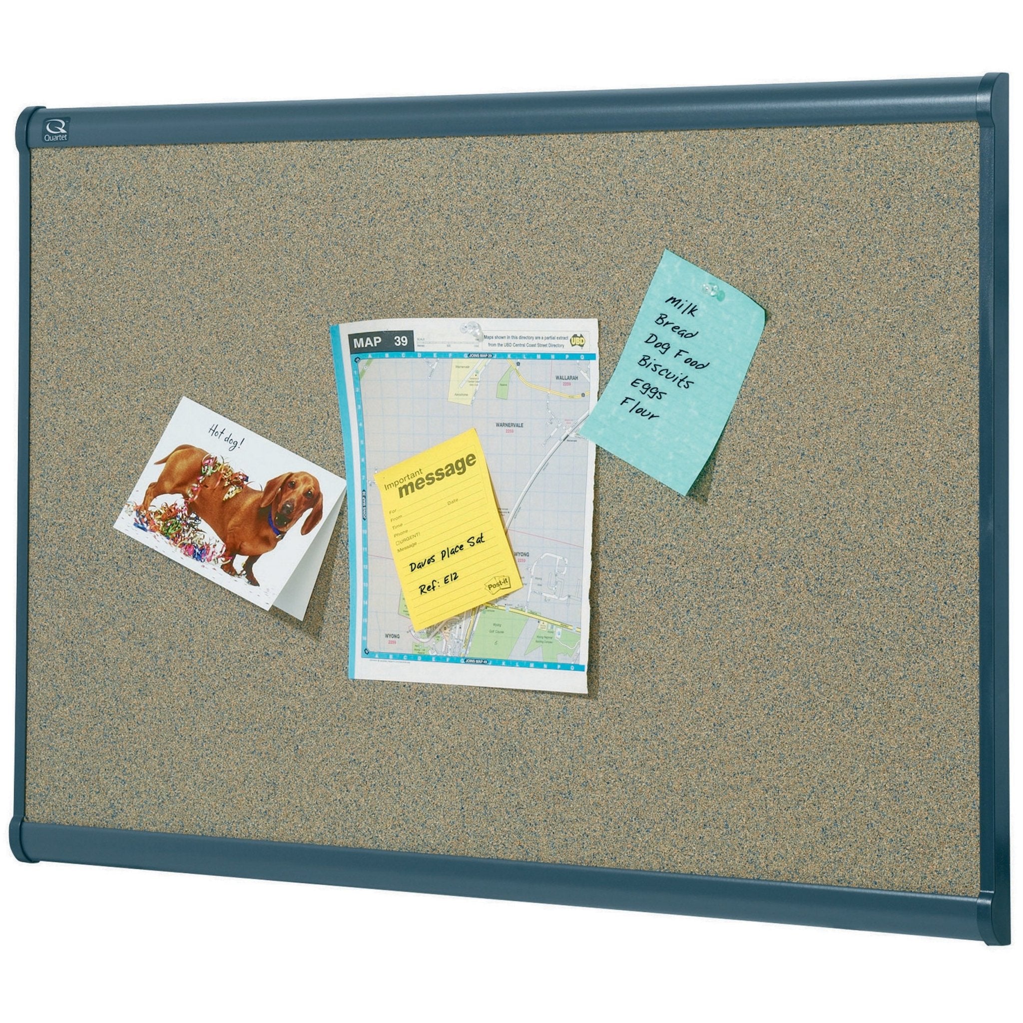 Quartet Prestige Corkboard Graphite Frame 900x1200mm | Office Furniture Designs