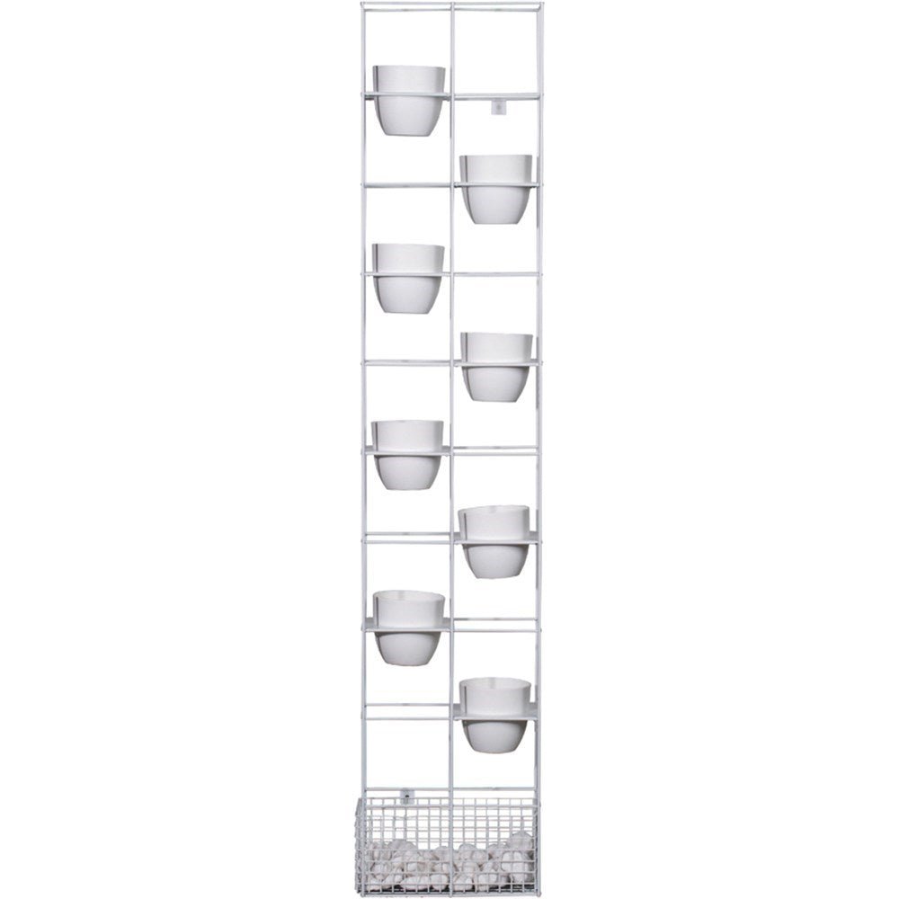 Rapid Bloom Vertical Garden 395W x 210D x 1940mmH Includes Pots And Stones 395W x 210D x 1940H White | Office Furniture Designs