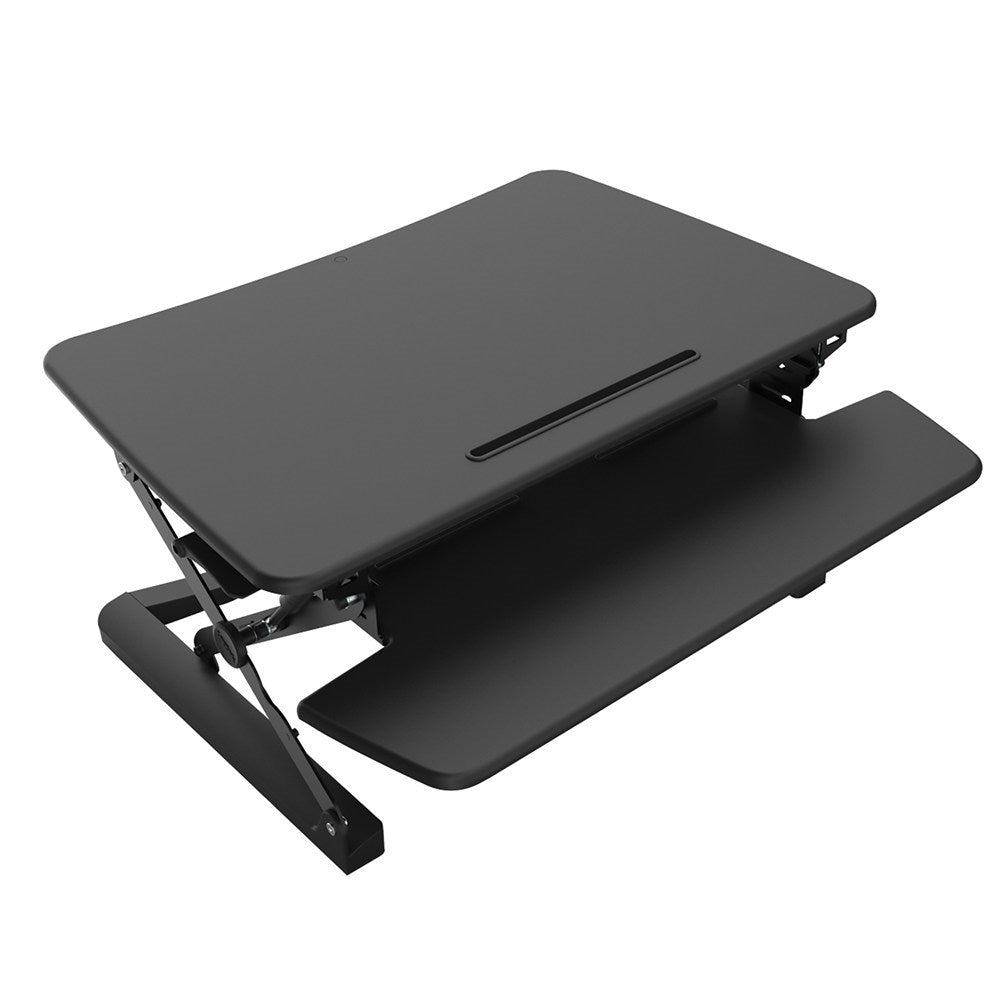 Rapid Riser Manual Desk Riser Large 890W x 590D x 120 - 500mmH 890W x 590D x 120 - 500H Black | Office Furniture Designs