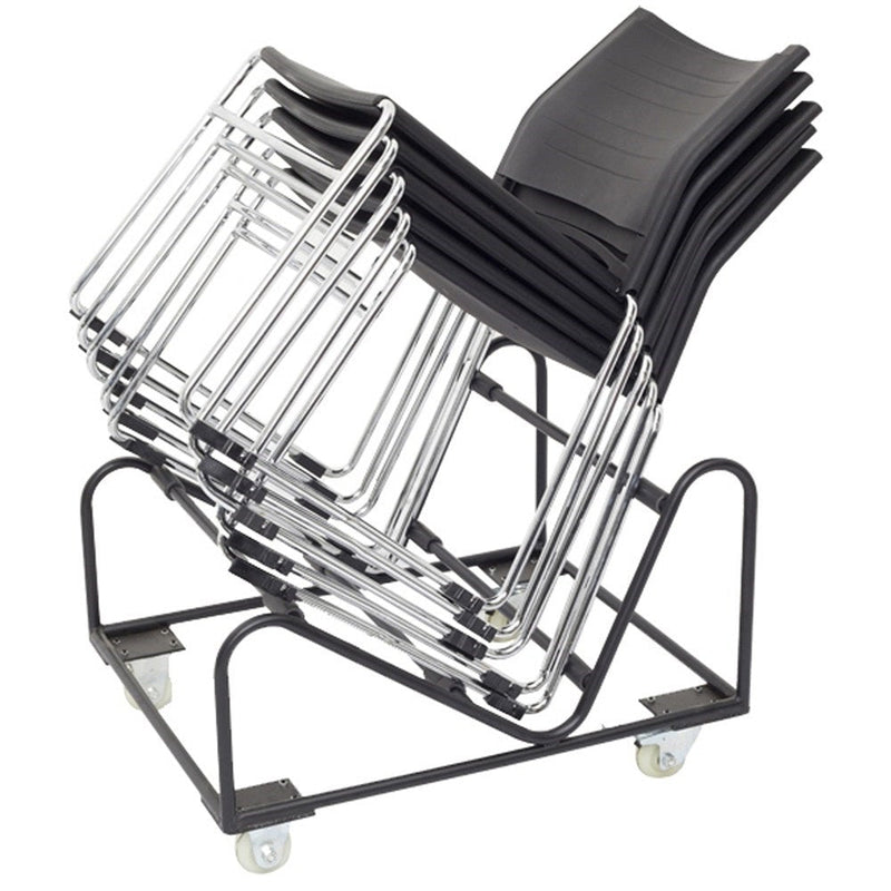 Rapidline Z Chair Stacking Trolley Black | Office Furniture Designs