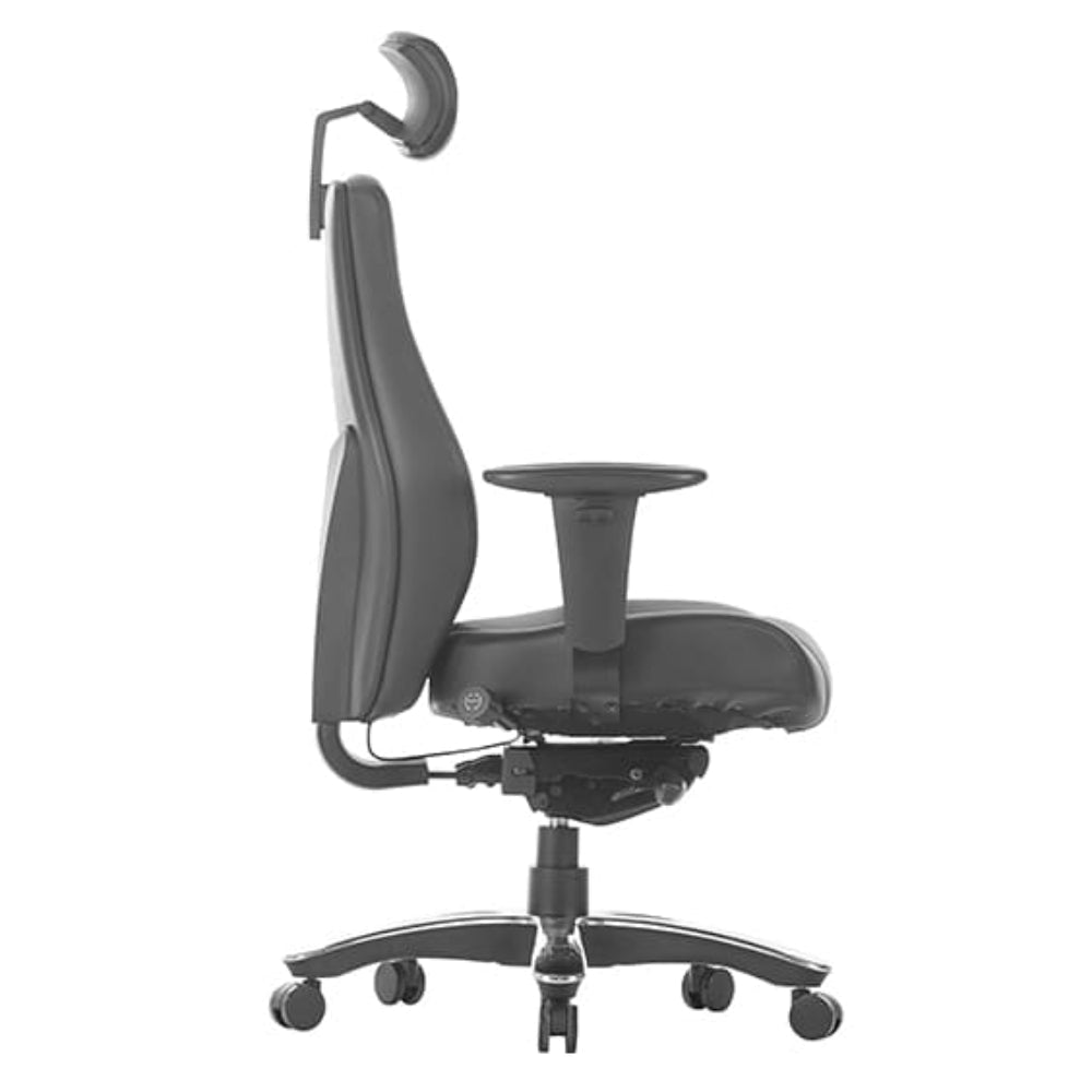 Raptor Heavy Duty Leather Executive Desk Chair Low Back With Arms High Back | Office Furniture Designs