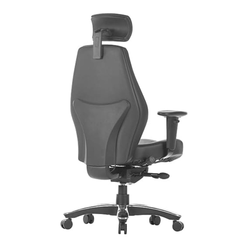 Raptor Heavy Duty Leather Executive Desk Chair Low Back With Arms High Back | Office Furniture Designs