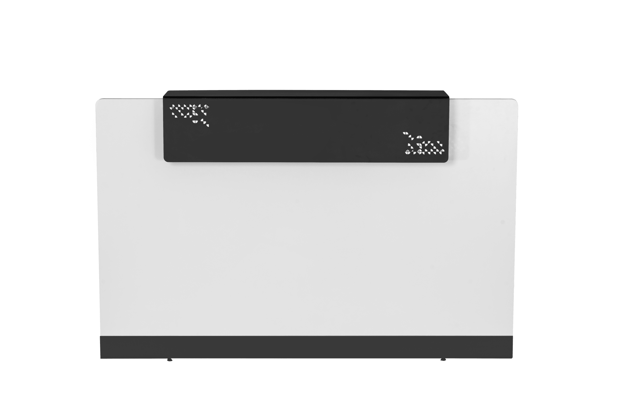 RC1809 Reception Counter 1800W x 800D x 1170mmH Black And White 1800W x 800D x 1170H Black & White | Office Furniture Designs