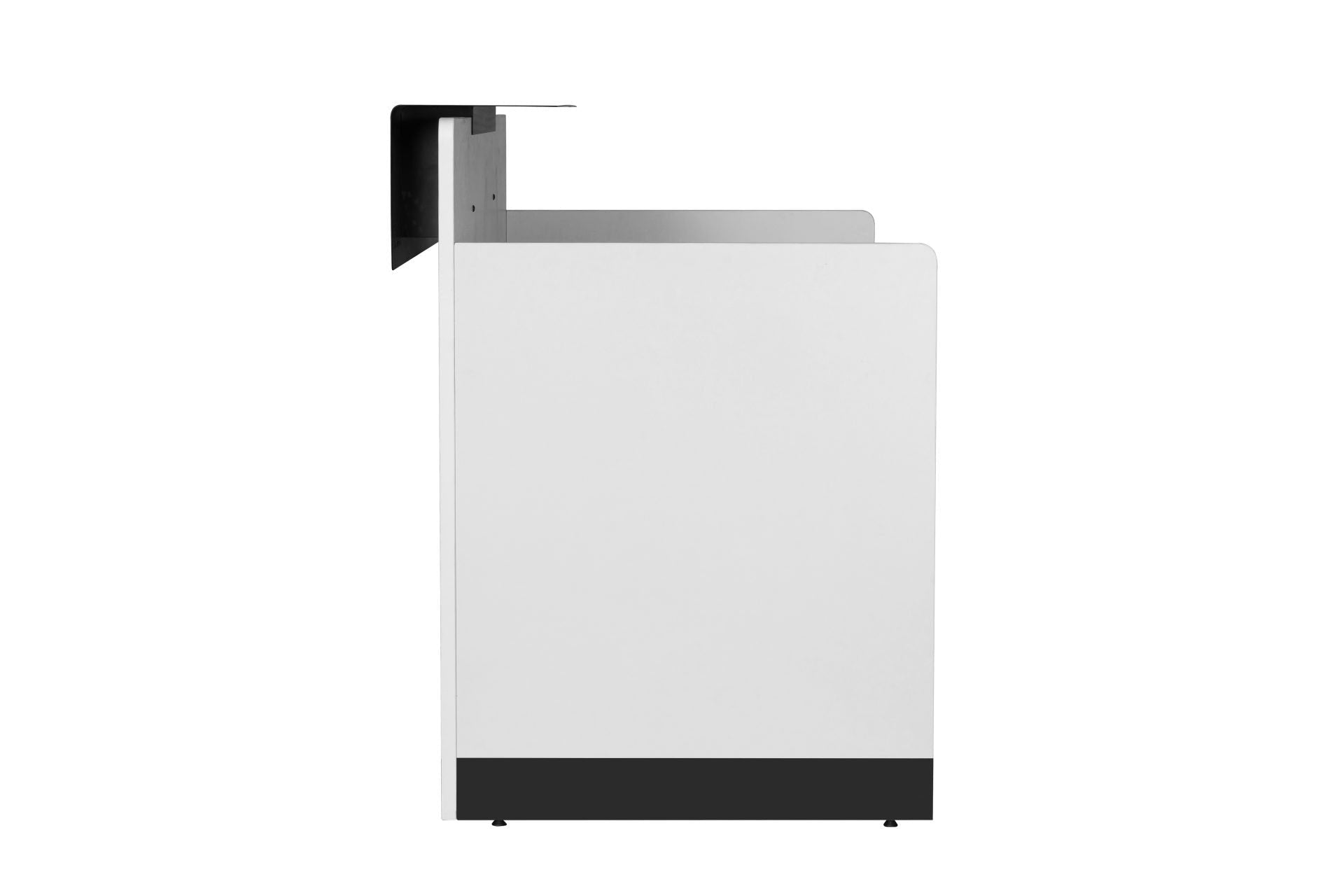 RC1809 Reception Counter 1800W x 800D x 1170mmH Black And White 1800W x 800D x 1170H Black & White | Office Furniture Designs