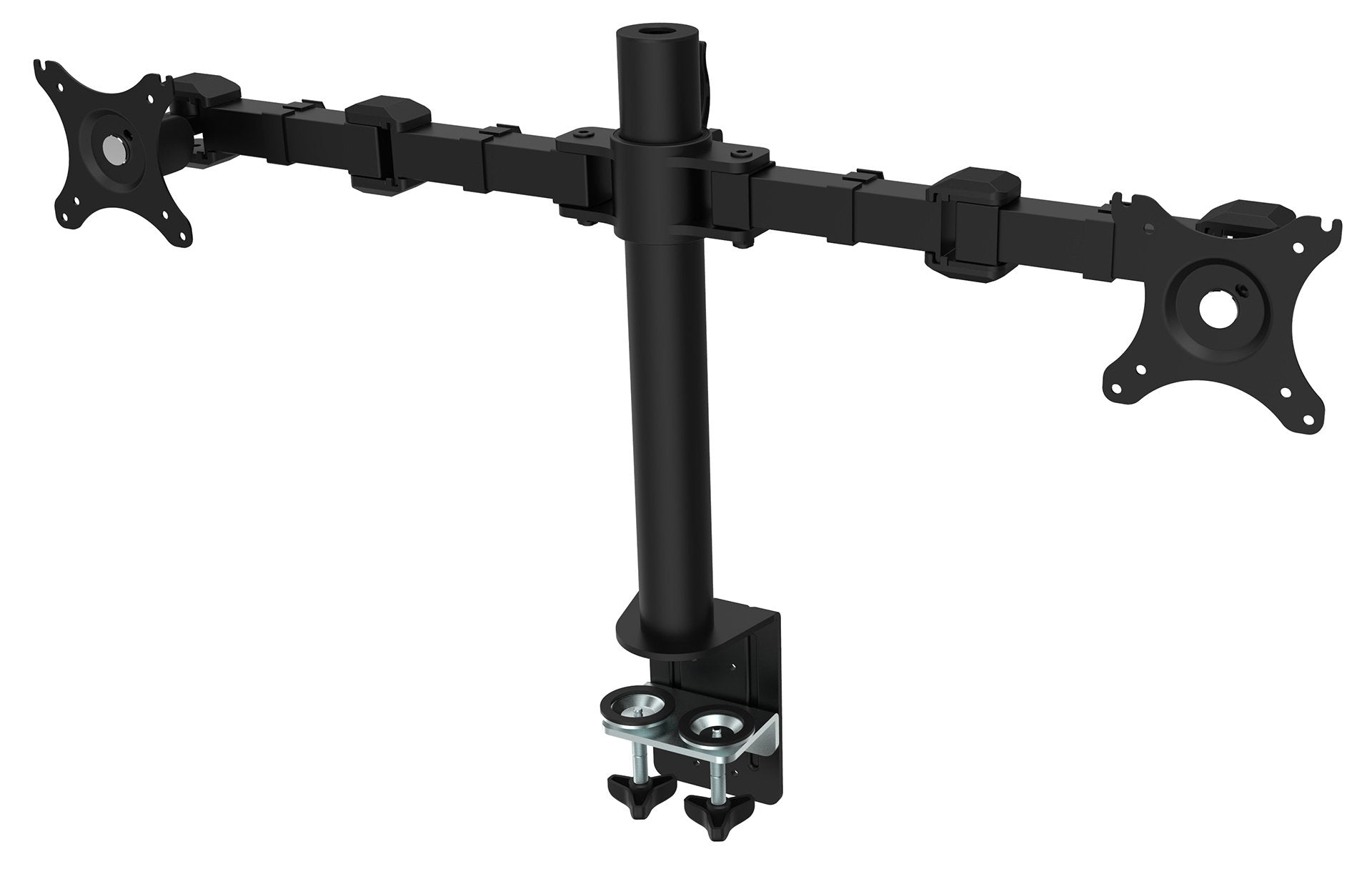 Revolve Monitor Arm Black Dual Black | Office Furniture Designs