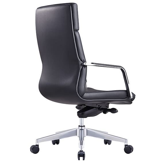 Select Executive Leather Office Chair with Arms Low Back Black | Office Furniture Designs
