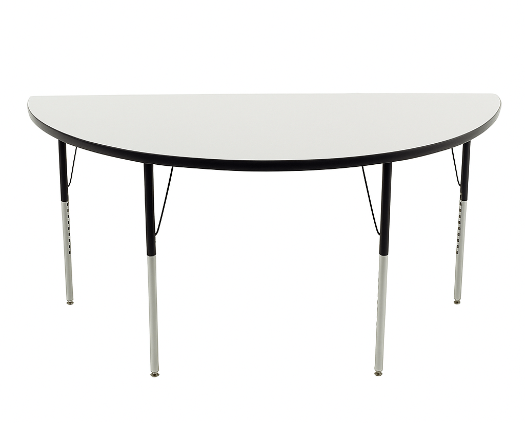 Semi - Circle Whiteboard Table 1200m x 600mm Table Top | Office Furniture Designs