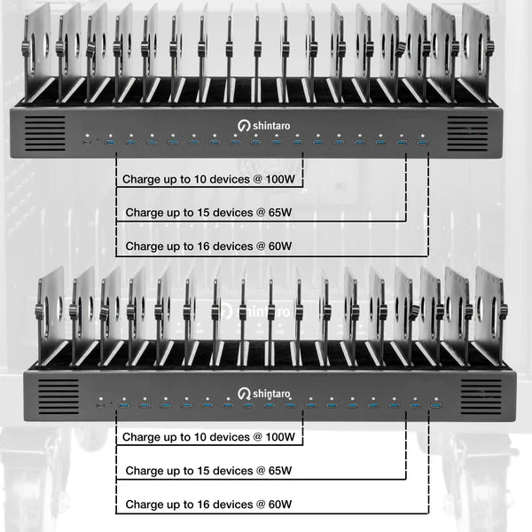 Shintaro USB - C Charging Cart | Office Furniture Designs