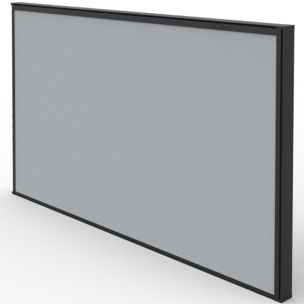 SHUSH30+ Screen Pinnable Fabric Black Frame Grey Fabric 750W x 30D x 495mmH | Office Furniture Designs