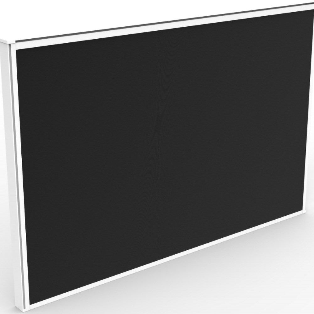 SHUSH30+ Screen Pinnable Fabric White Frame Black Fabric 750W x 30D x 495mmH | Office Furniture Designs