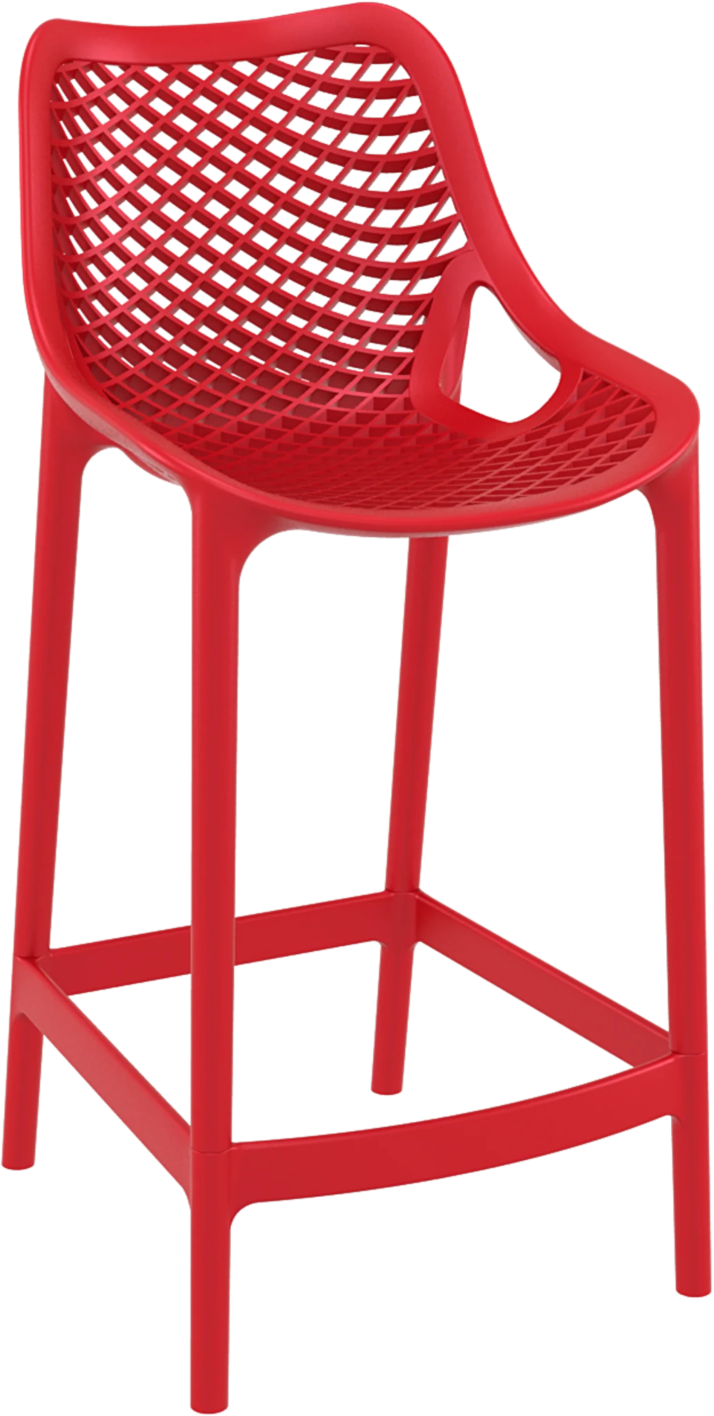 Siesta Air Barstool 65cm - Counter Height Red | Office Furniture Designs