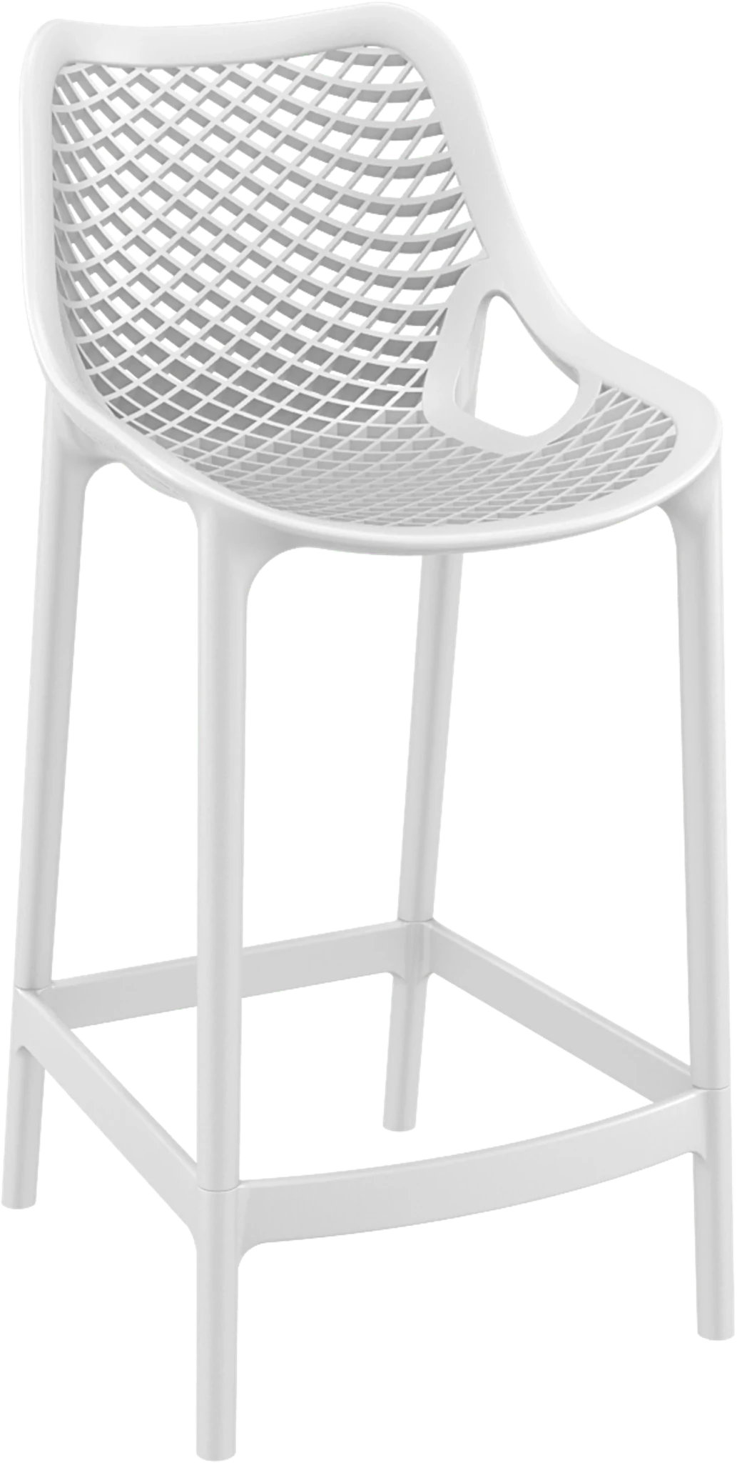 Siesta Air Barstool 65cm - Counter Height White | Office Furniture Designs