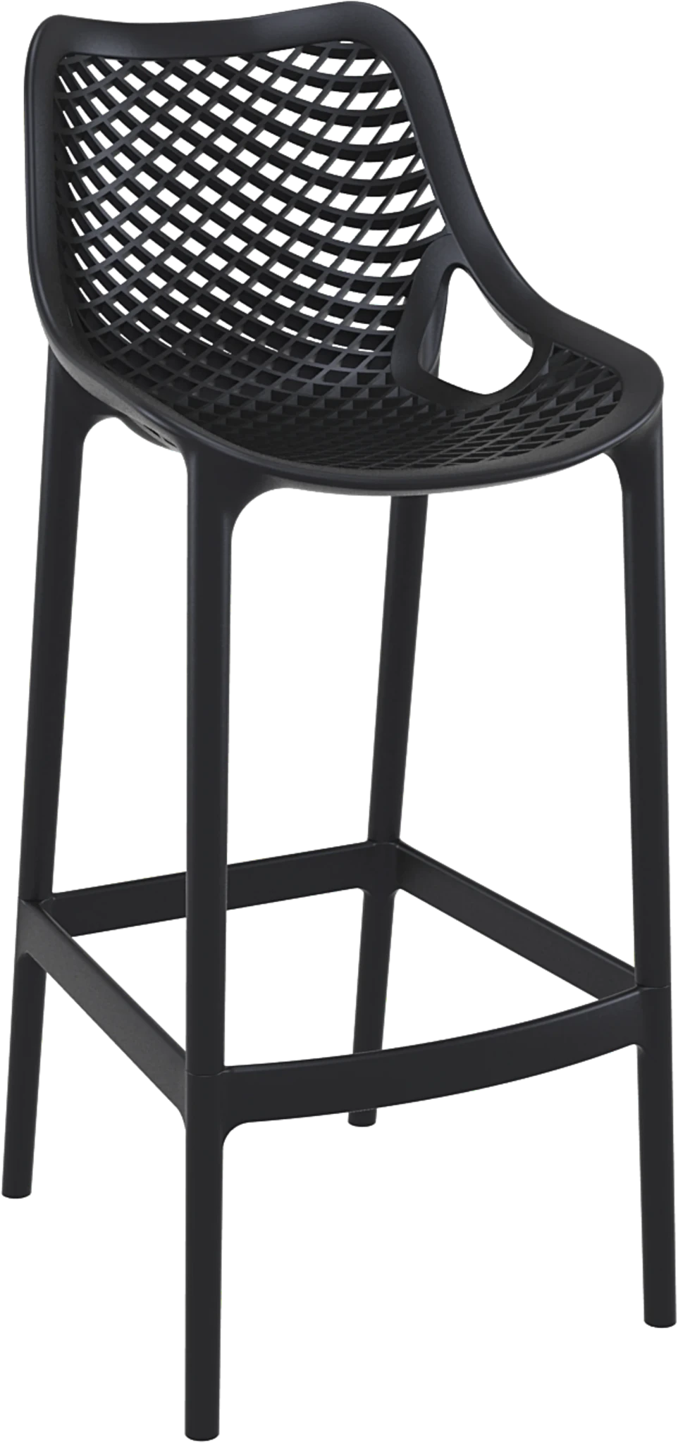 Siesta Air Barstool 75cm - Bar Height Black | Office Furniture Designs