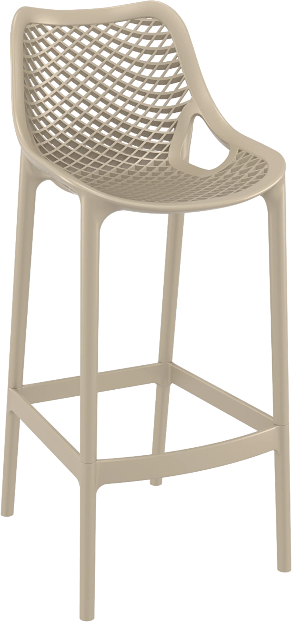Siesta Air Barstool 75cm - Bar Height Taupe | Office Furniture Designs