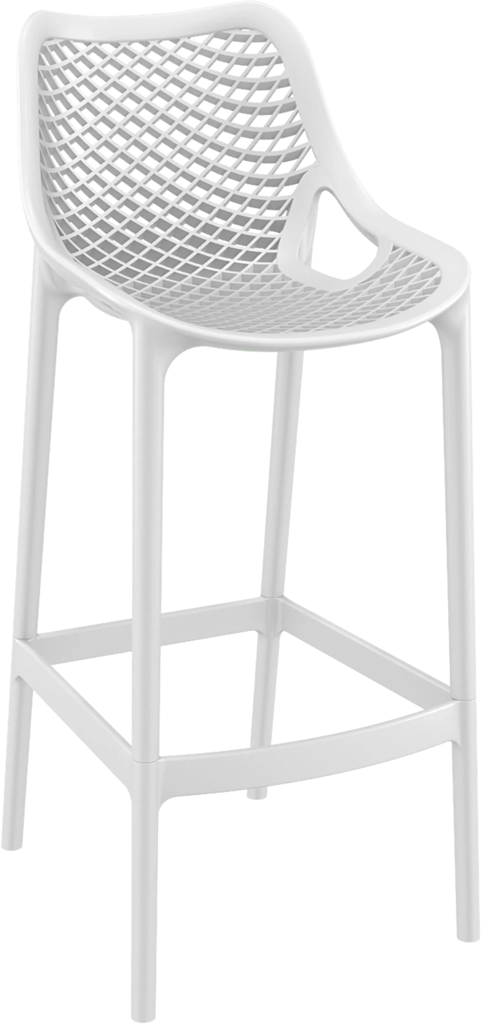 Siesta Air Barstool 75cm - Bar Height White | Office Furniture Designs
