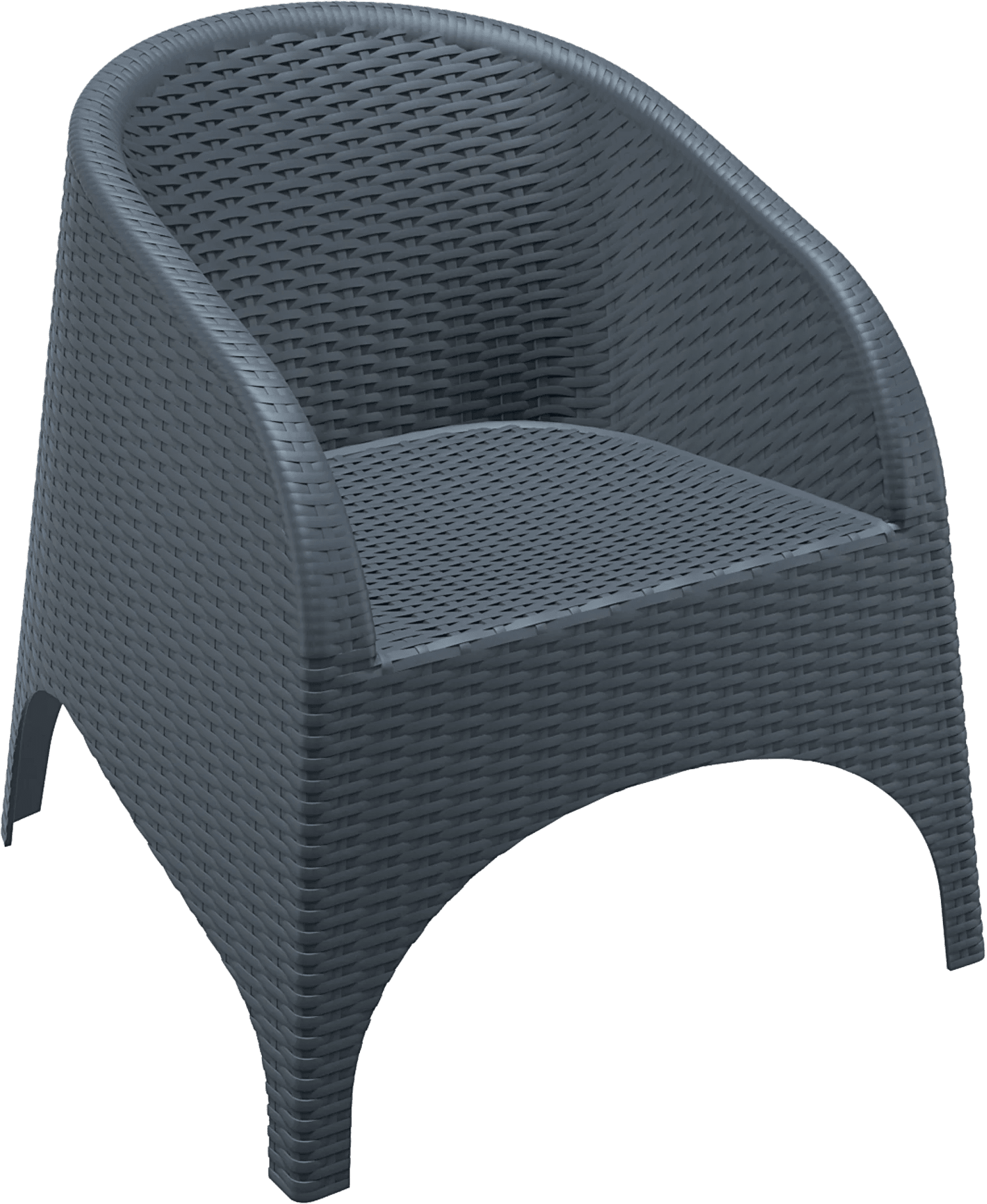 Siesta Aruba Tub Chair Anthracite None | Office Furniture Designs