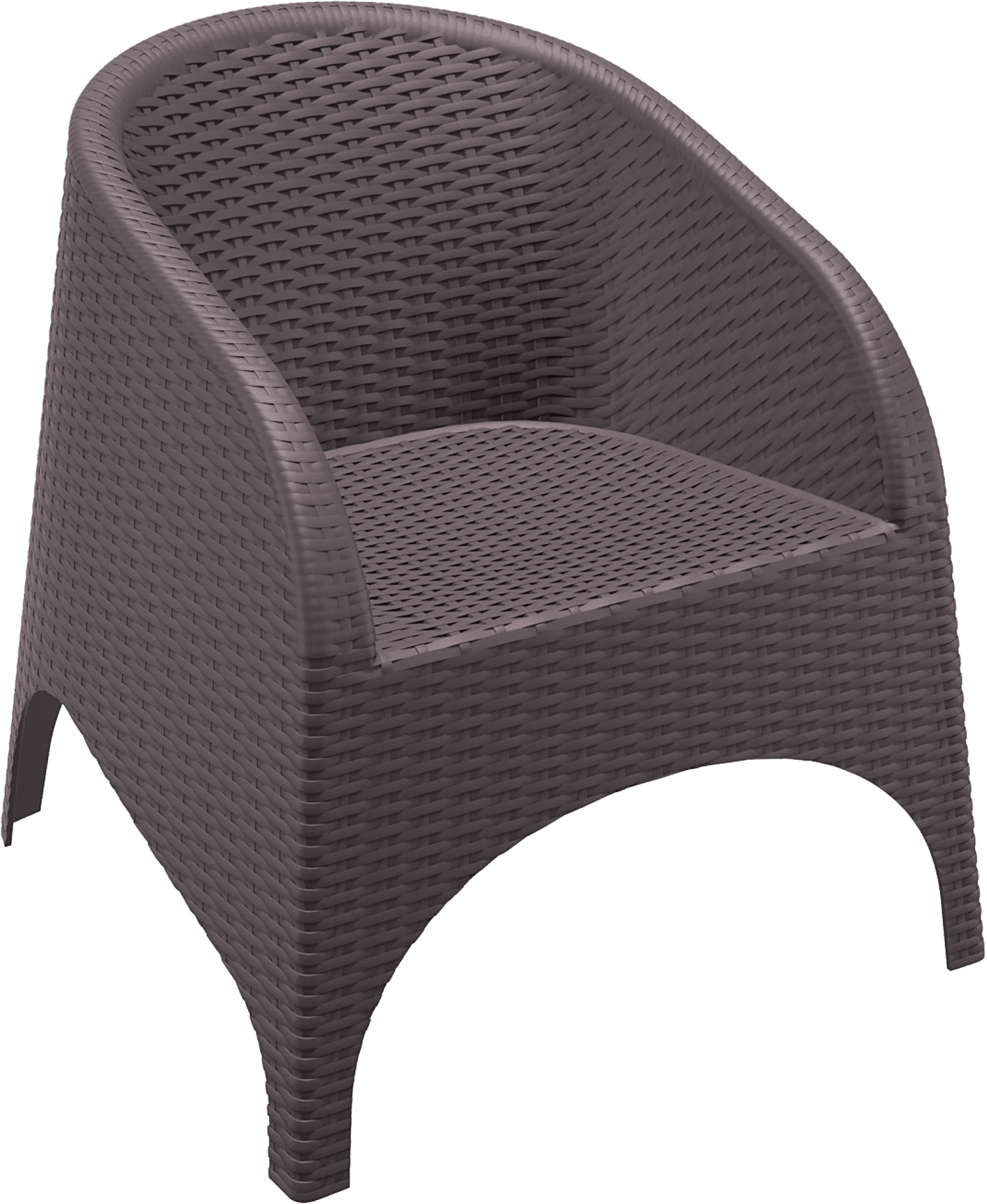 Siesta Aruba Tub Chair Chocolate None | Office Furniture Designs