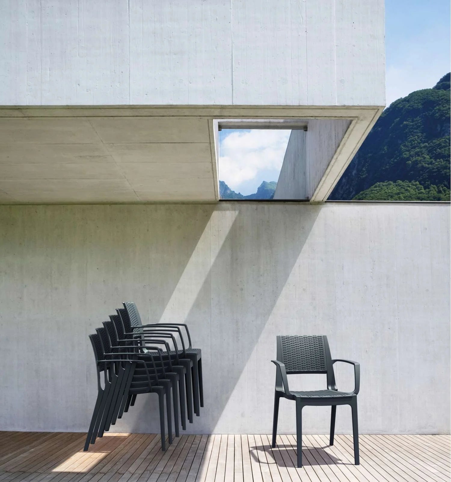 Siesta Capri Armchair Anthracite | Office Furniture Designs